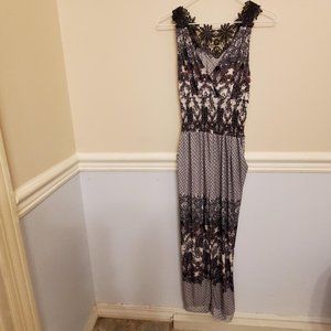 J & W women's black mix jumpsuit nwt